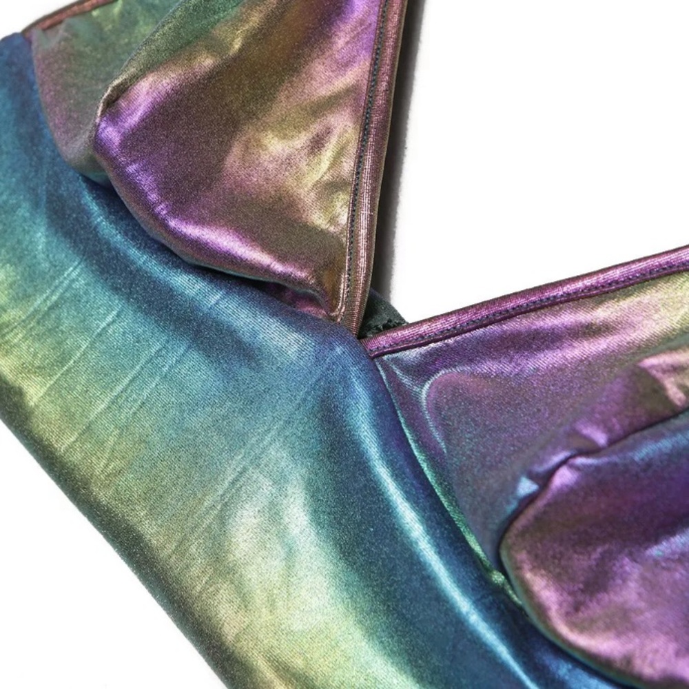 FINAL PRICE Metallic rainbow rave festival Top - Picture 3 of 6